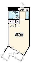 名古屋市営鶴舞線 塩釜口駅 徒歩12分の賃貸マンション 1階1Kの間取り