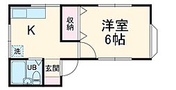 Ｍａｉｓｏｎ　ｄｅ　Ａｎｔｉｑｕｅ 1階1Kの間取り