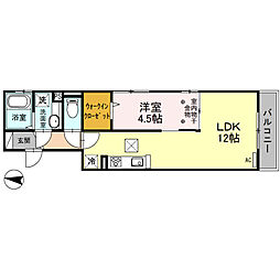 間取図画像 1LDK