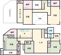 西久方町戸建 1階5LDKの間取り