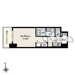 Ｓ−ＲＥＳＩＤＥＮＣＥ桜本町ａｗｅｓｏｍｅ 12階1Kの間取り