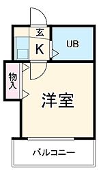 間取図画像 1K