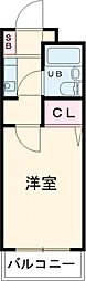 エステージ井荻 1階1Kの間取り