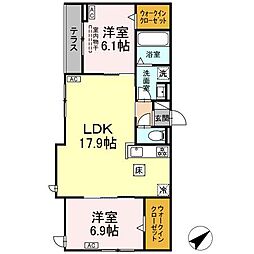 間取図画像 2LDK