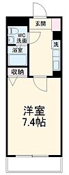 JR横浜線 相原駅 徒歩14分の賃貸マンション 2階1Kの間取り