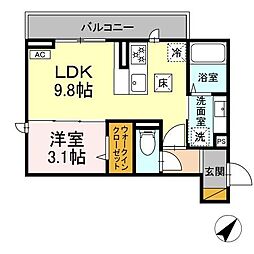 間取図画像 1LDK
