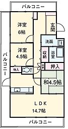 ｗｉｌｌＤｏ黒川 5階3LDKの間取り
