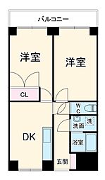間取図画像 2DK