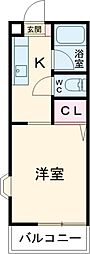 ドミール太田　C 1階1Kの間取り