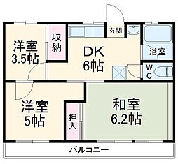 間取図画像 3DK