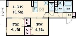 間取図画像 2LDK