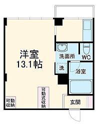 レノバエイシュウ 4階ワンルームの間取り