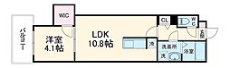 ジーメゾン知立宝ハリアス 2階1LDKの間取り