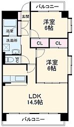 間取図画像 2LDK