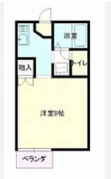 サンヒルズ吉原 1階1Kの間取り