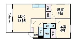 間取図画像 2LDK