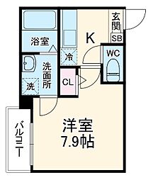 間取図画像 1K