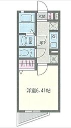 ファーストハイム 2階1Kの間取り