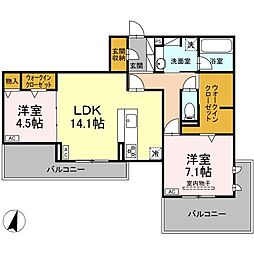 間取図画像 2LDK