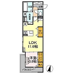 間取図画像 1LDK