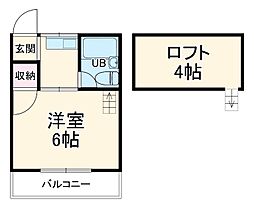ＳＫハイツ 1階1Kの間取り