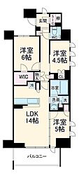 プレミスト浦和仲町 5階3LDKの間取り