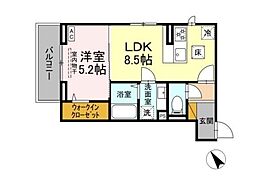 間取図画像 1LDK