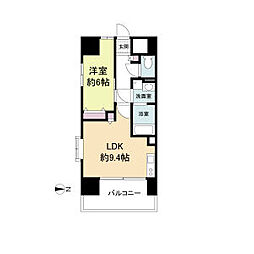 Ｌａ　Ｄｏｕｃｅｕｒ山王 8階1LDKの間取り