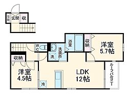 間取図画像 2LDK