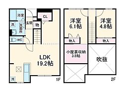 カーサクラーノ 1階2SLDKの間取り