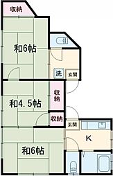 モルツ 2階3Kの間取り