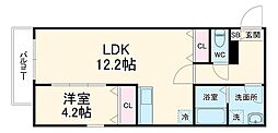 (仮称)ジーメゾン桶川 1LDKの間取図画像
