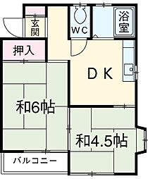 間取図画像 2DK