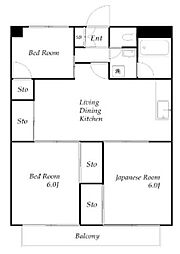 メイゾン平岡 3階3LDKの間取り