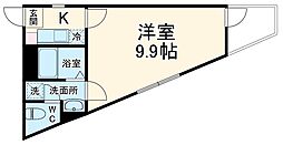 Classo春日部 1階1Kの間取り