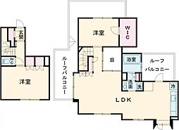 ASTILE用賀II 5階2LDKの間取り