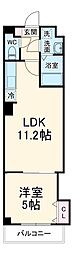 Albion新検見川 3階1LDKの間取り