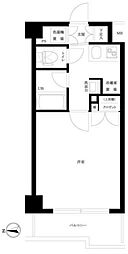 東京メトロ東西線 高田馬場駅 徒歩6分の賃貸マンション 3階1Kの間取り