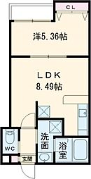 Le Ciel Kamisyakujii 3階1LDKの間取り