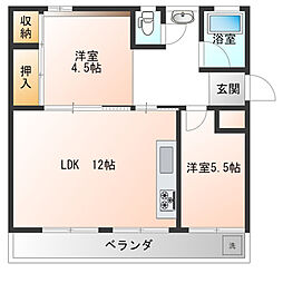 間取図画像 2LDK