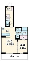 間取図画像 1LDK