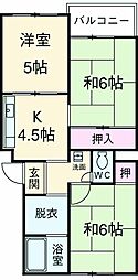 リーベンハイム 3Kの間取図画像