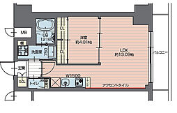 日暮里舎人ライナー 西新井大師西駅 徒歩3分の賃貸マンション 2階1LDKの間取り