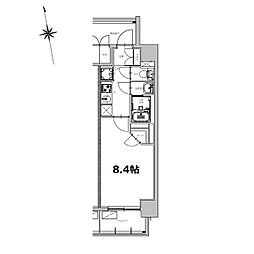 S-RESIDENCE今池beleta 4階1Kの間取り