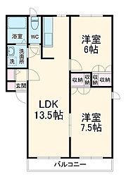 間取図画像 2LDK