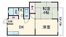 間取図画像 2DK