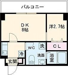 アルファコート青砥4 4階2Kの間取り