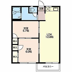 間取図画像 2LDK