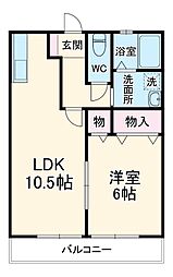 間取図画像 1LDK