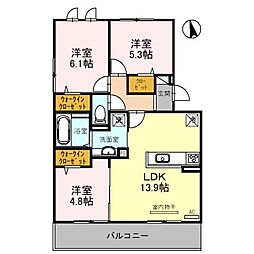 間取図画像 2LDK